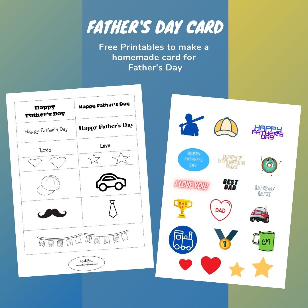 Free Printable for Father’s Day Card