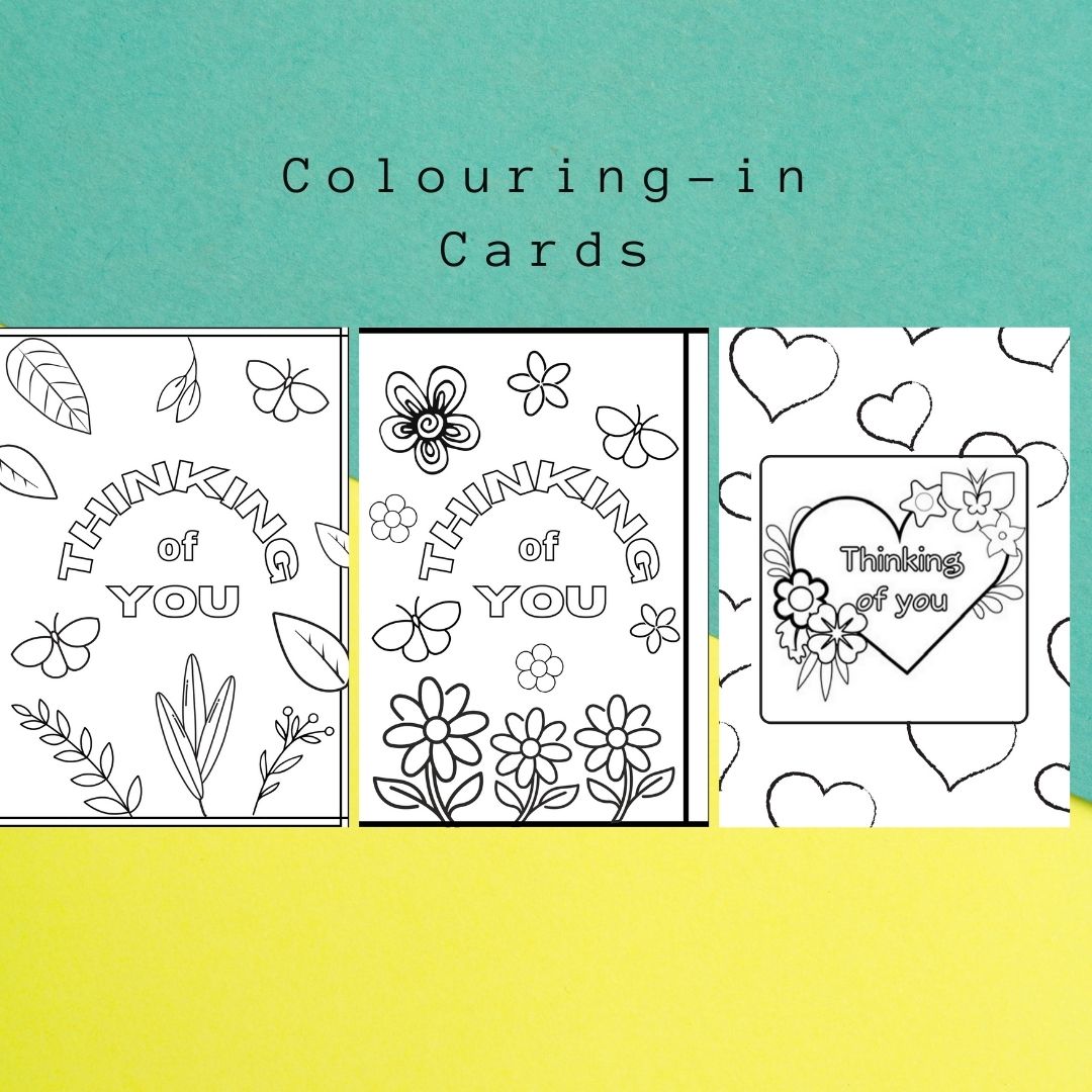 Card Template that Kids can Colour-in
