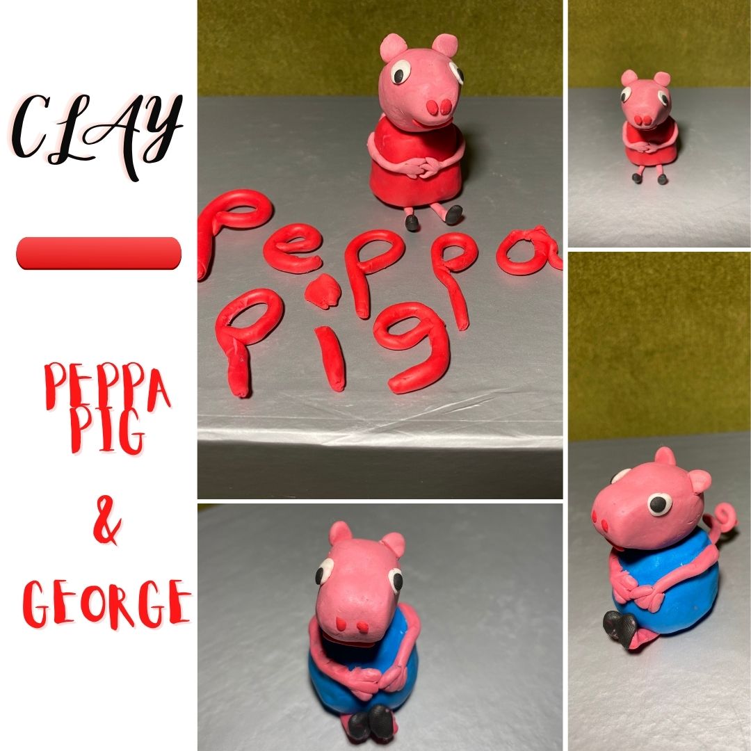 Clay Peppa Pig and George