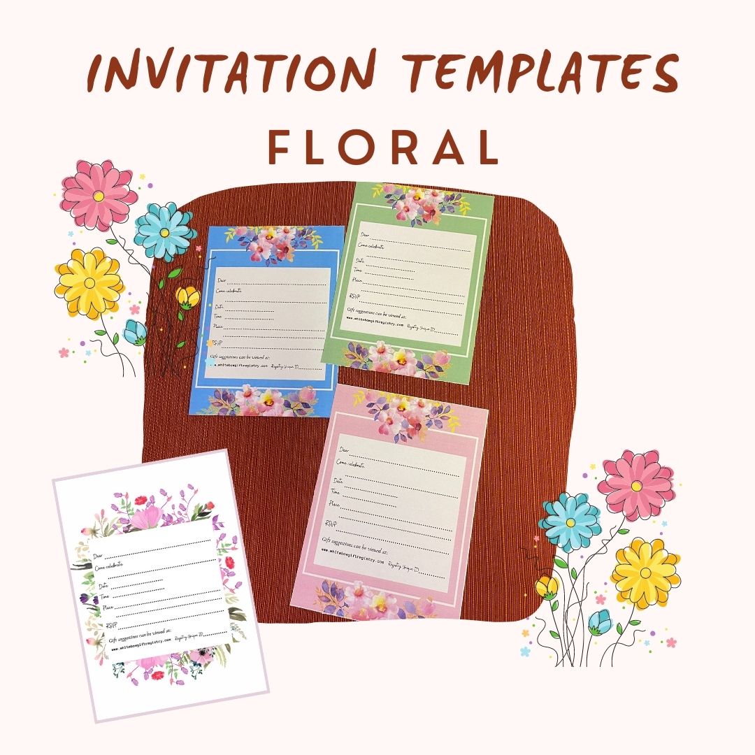 Floral Invitation Templates